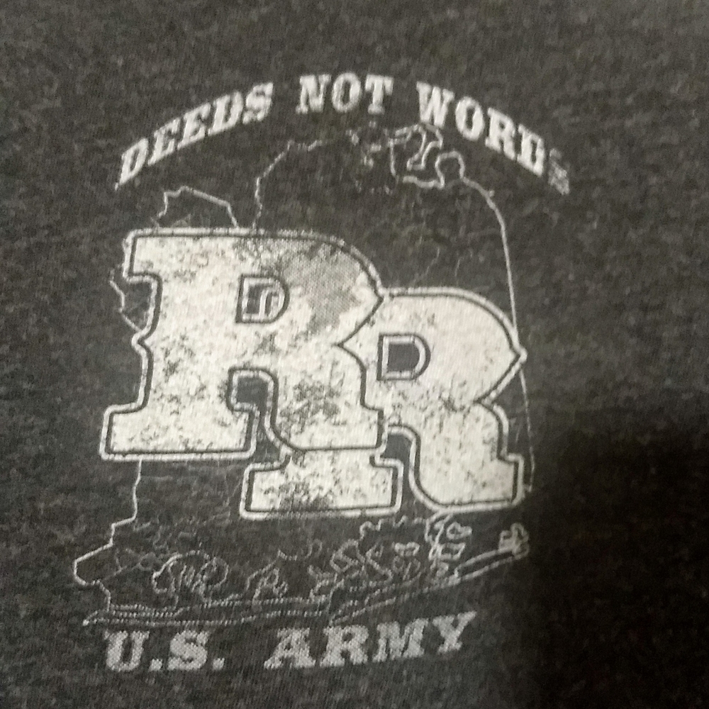 US ARMY ROUGH RIDER T-SHIRT L - Picture 3 of 7
